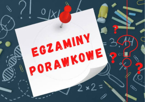 Harmonogram egzaminów poprawkowych