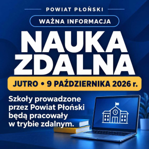Nauczanie zdalne w ZS 1 – piątek 9 października 2026 r.